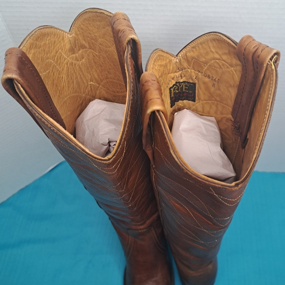 Frye Tan Leather Western Boots size 5.5 ladies - Picture 16 of 16